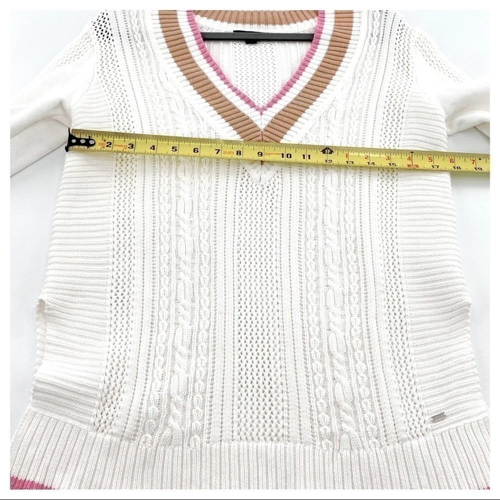 Tommy Hilfiger Cotton Mixed-Knit Cricket Sweater - Picture 4 of 8